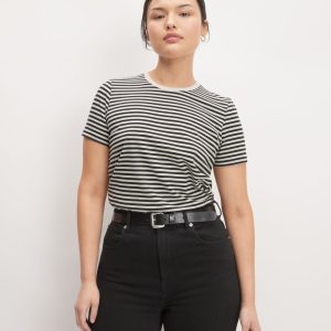 The Organic Cotton Crew Tee | Black / Bone