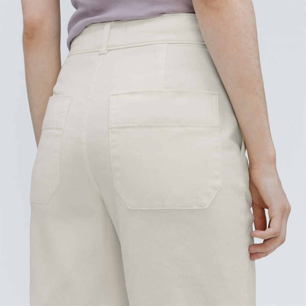 The Organic Wide-Leg Pant | Bone - Image 6