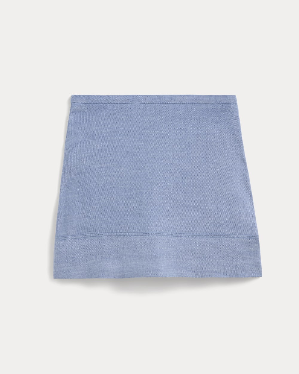 The Mini Skirt in Stretch Linen | Chambray - Image 2