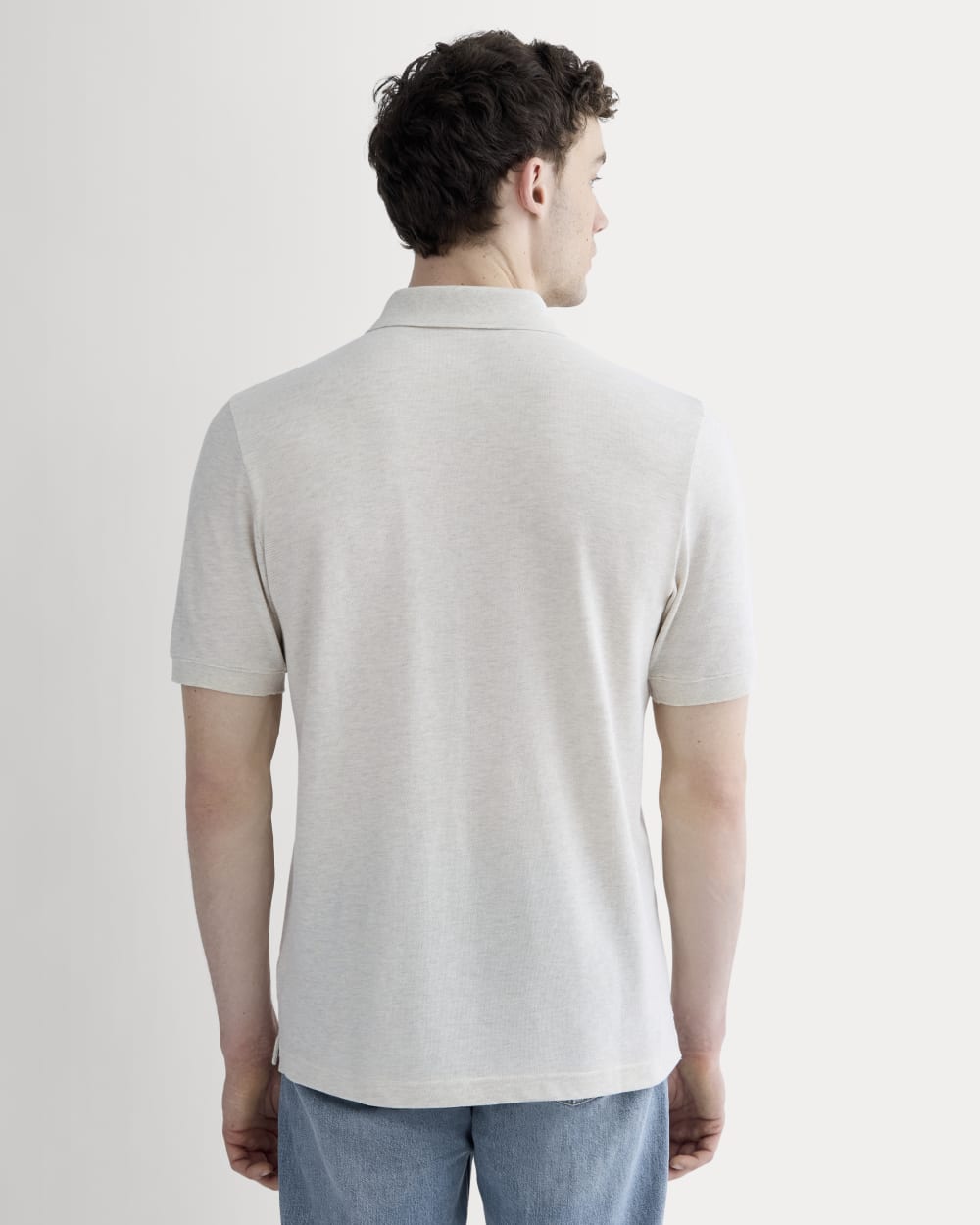 The Pique Polo | Heathered Oat - Image 5