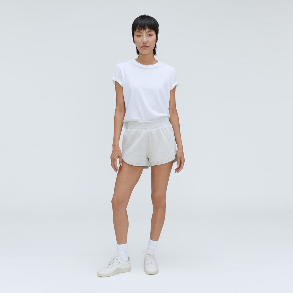 The Track Sweatshort | Light Heather Grey - Image 6