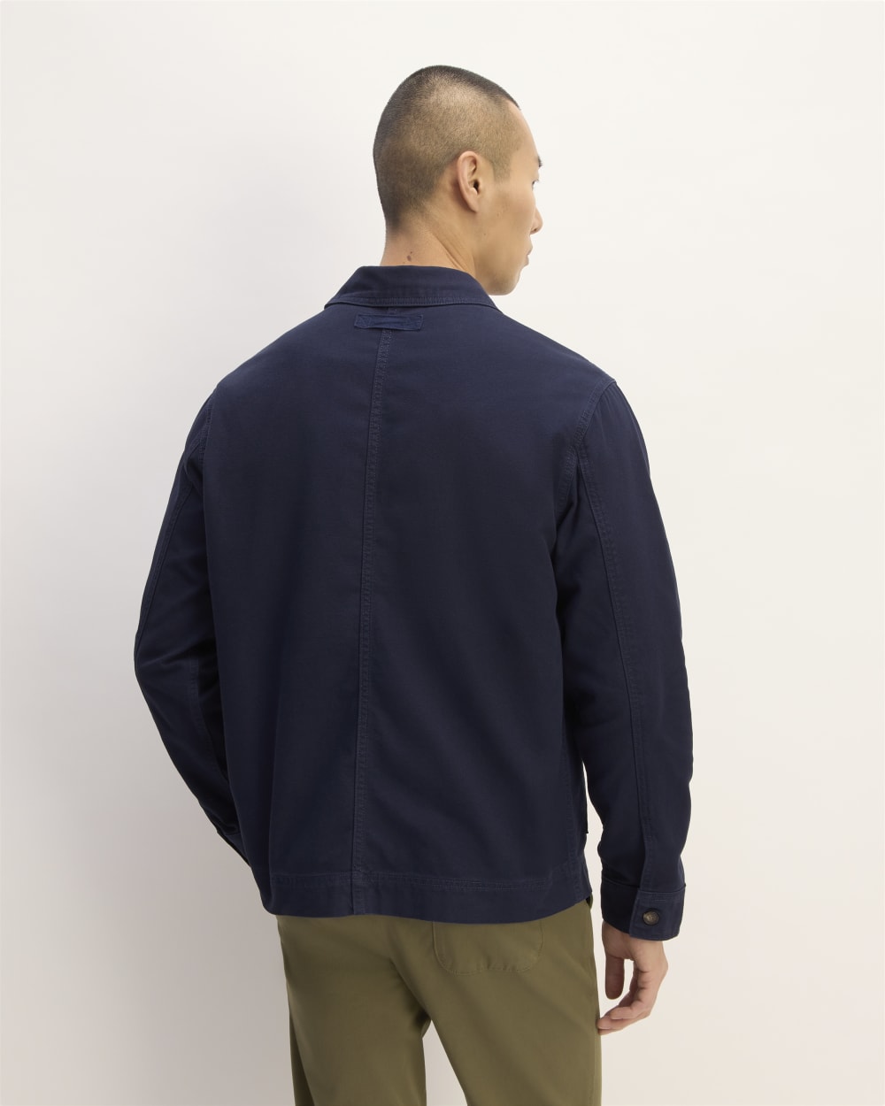 The Organic Cotton Chore Jacket | Navy - Image 5