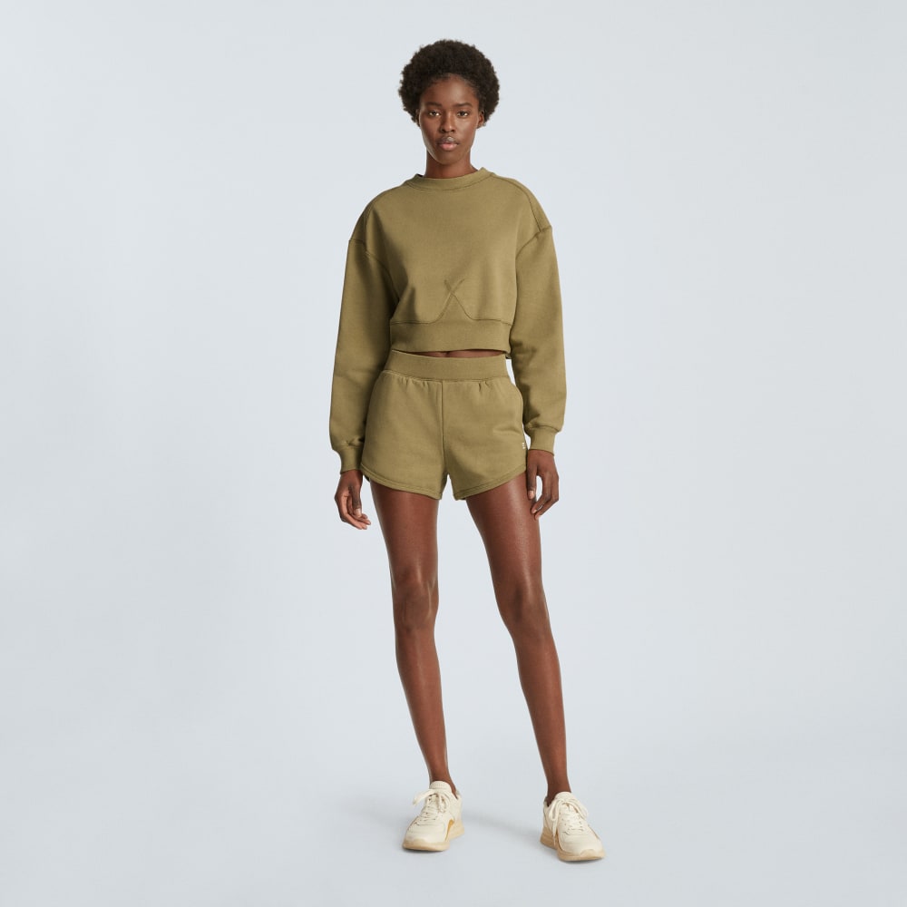 The Organic Cotton Cropped Crew | Fennel Seed - Image 5