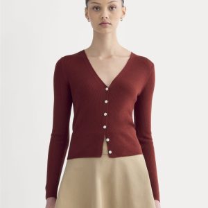 The Cardigan in Ultrasoft Merino | Merlot