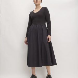 The Long-Sleeve Riviera Dress | Black