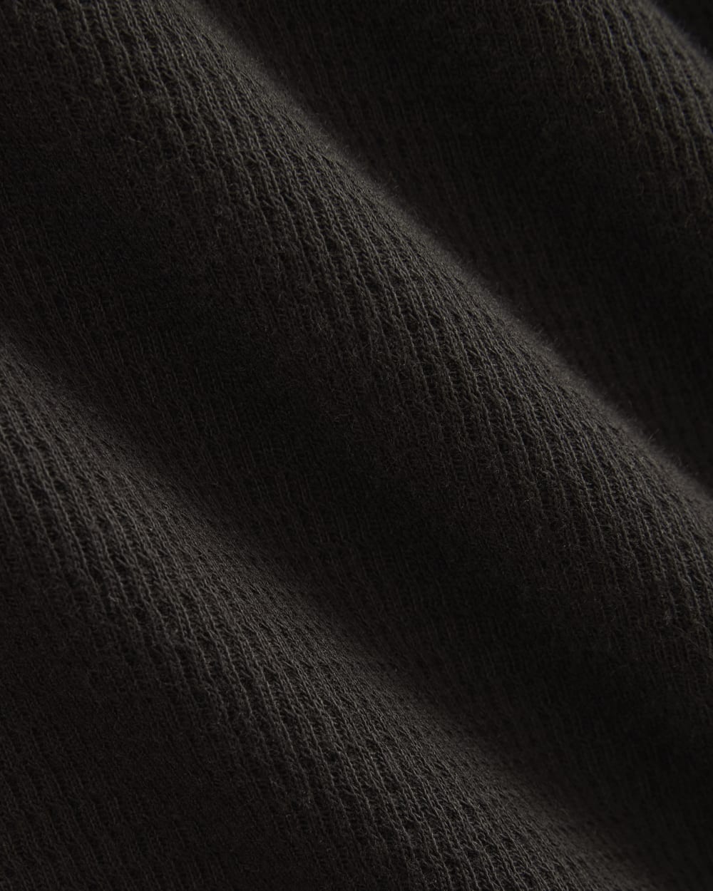 Thermal Henley in Cozy Waffle | Black - Image 6