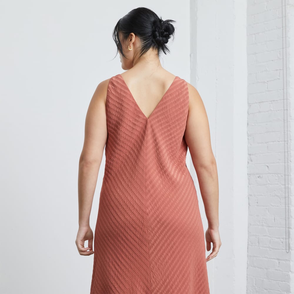 The City Stripe Midi Dress | Redwood - Image 6