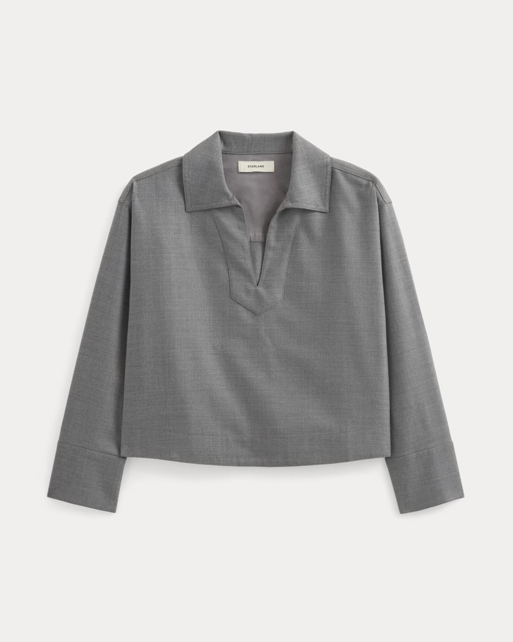 Overshirt in Tailor Twill | Heather Graphite - Image 2
