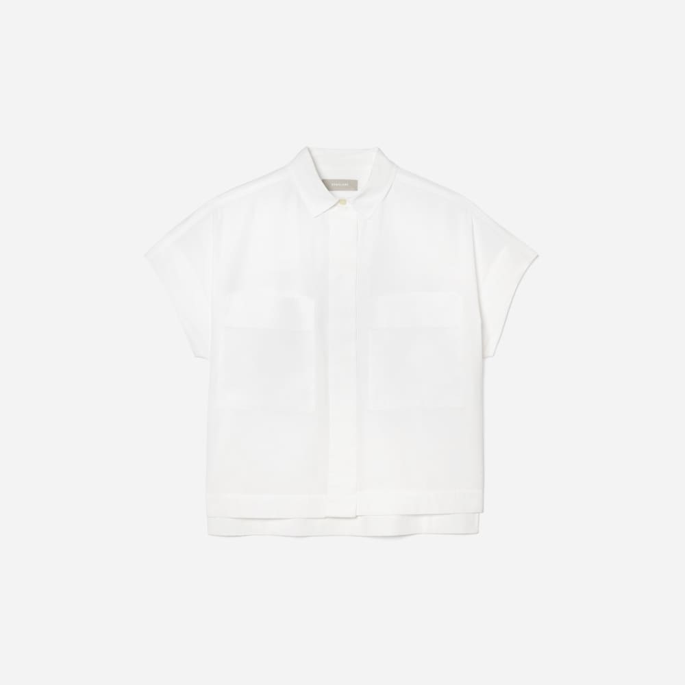 The Short-Sleeve Box Shirt | White - Image 2