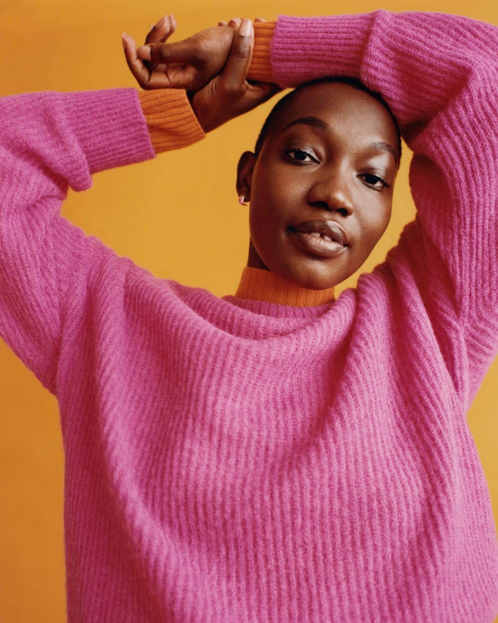 The Good Merino Wool Mockneck Sweater | Orange - Image 8