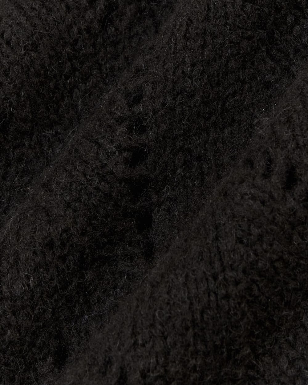 The Pointelle Sweater in Cloud | Black - Image 6