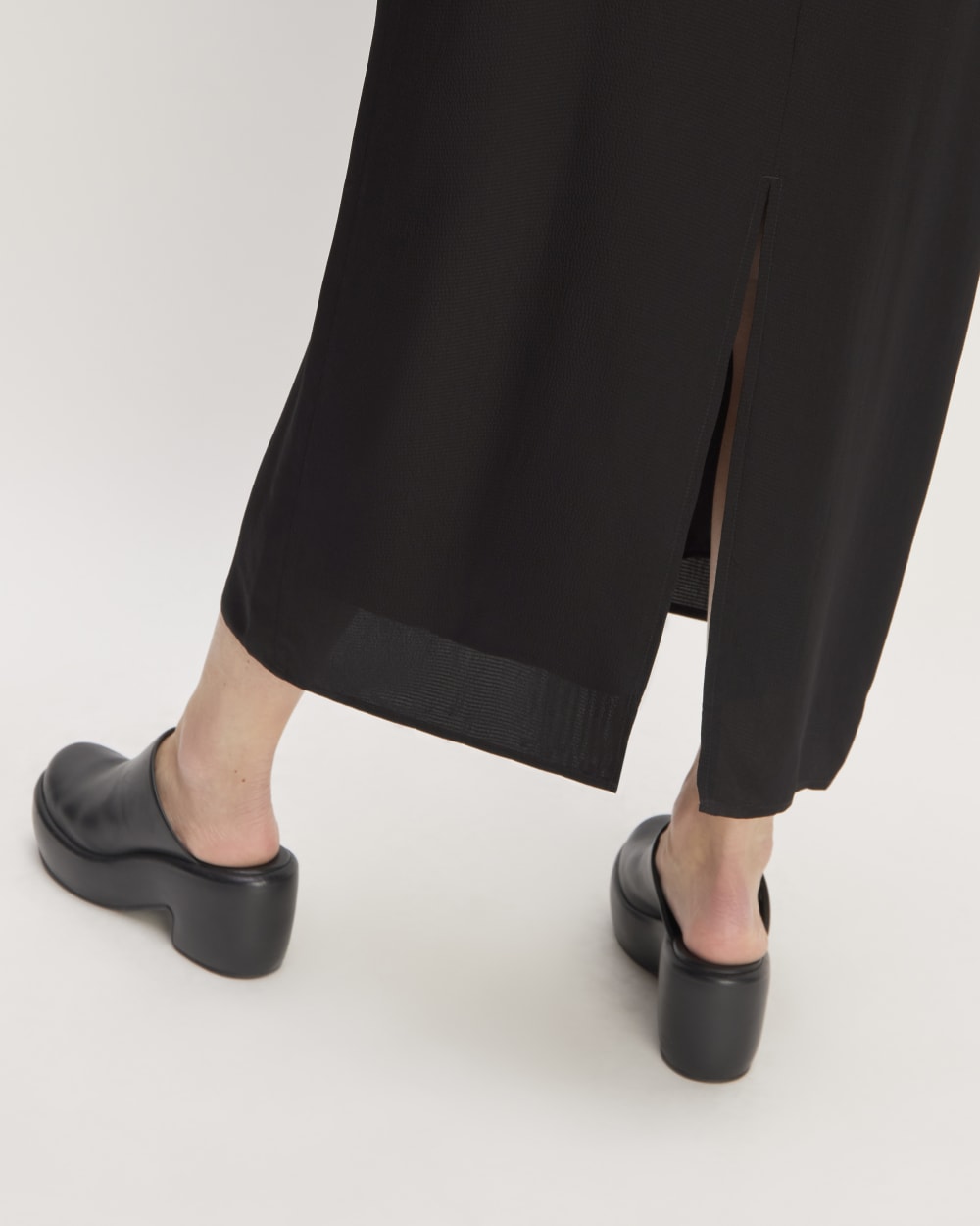 The Satin Racerback Slip Dress | Black - Image 5