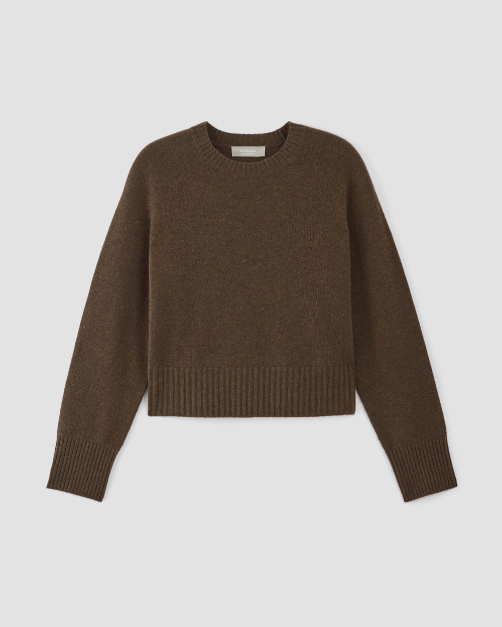 The Boxy Crew in Cashmere | Heather Cocoa - Image 2