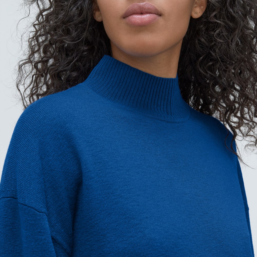 The Luxe Merino Turtleneck | Lapis Blue - Image 4