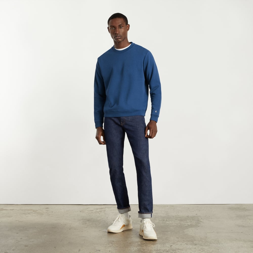 The Track Crewneck Sweatshirt | Deep Blue - Image 3