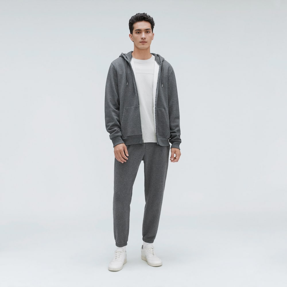 The Organic Track Full Zip | Dark Heather Grey - Image 6