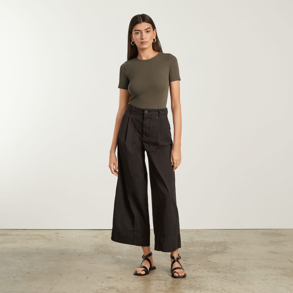 The Pima Micro-Rib Crew Tee | Beech - Image 4