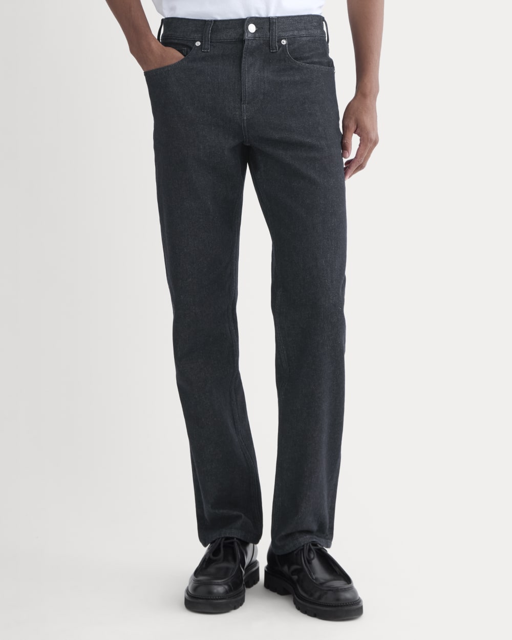 Straight-Leg Stretch Jean | Dark Indigo Rinse - Image 3