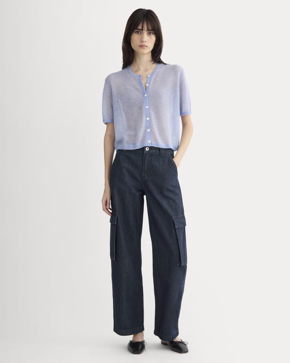 The Mid-Rise Cargo Jean | Tungsten Rinse