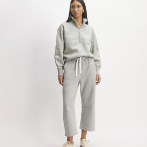 The ReTrack Half-Zip Sweatshirt | Heather Grey