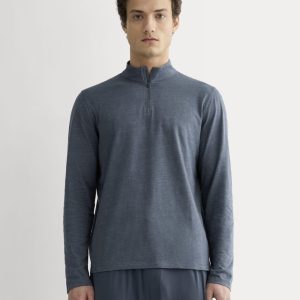 The Rec Quarter-Zip | Heathered Navy