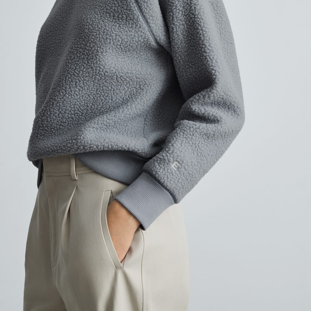 The ReNew Fleece Raglan Sweatshirt | Smoke - Image 3