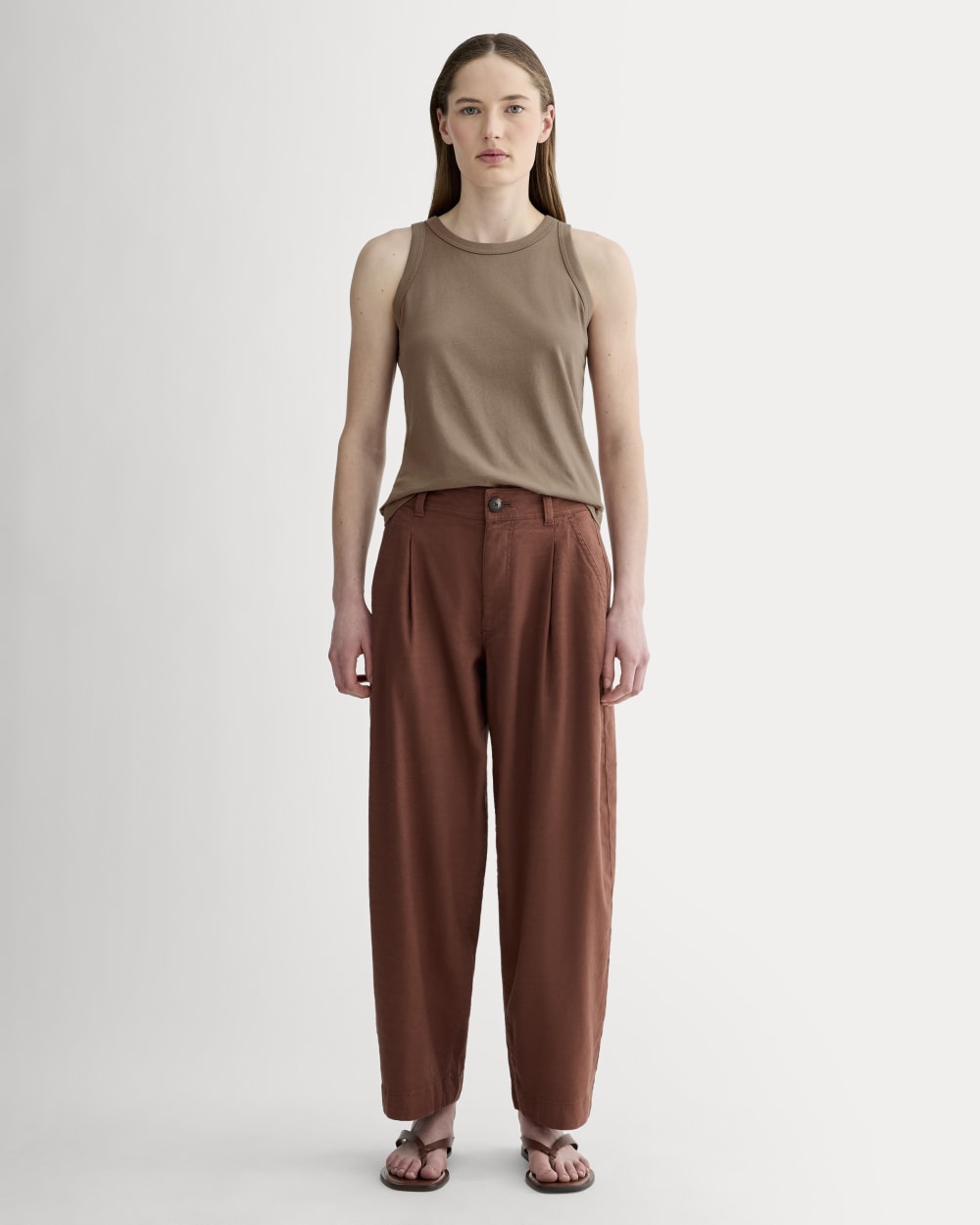 The Tank in Essential Cotton | Mocha - Image 3