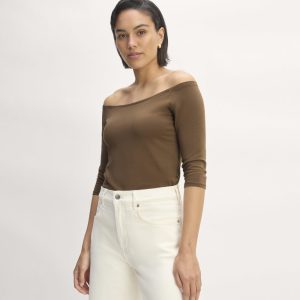 The Form Off-Shoulder Top | Cocoa