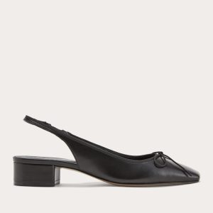 The Ballet Slingback Heel | Black
