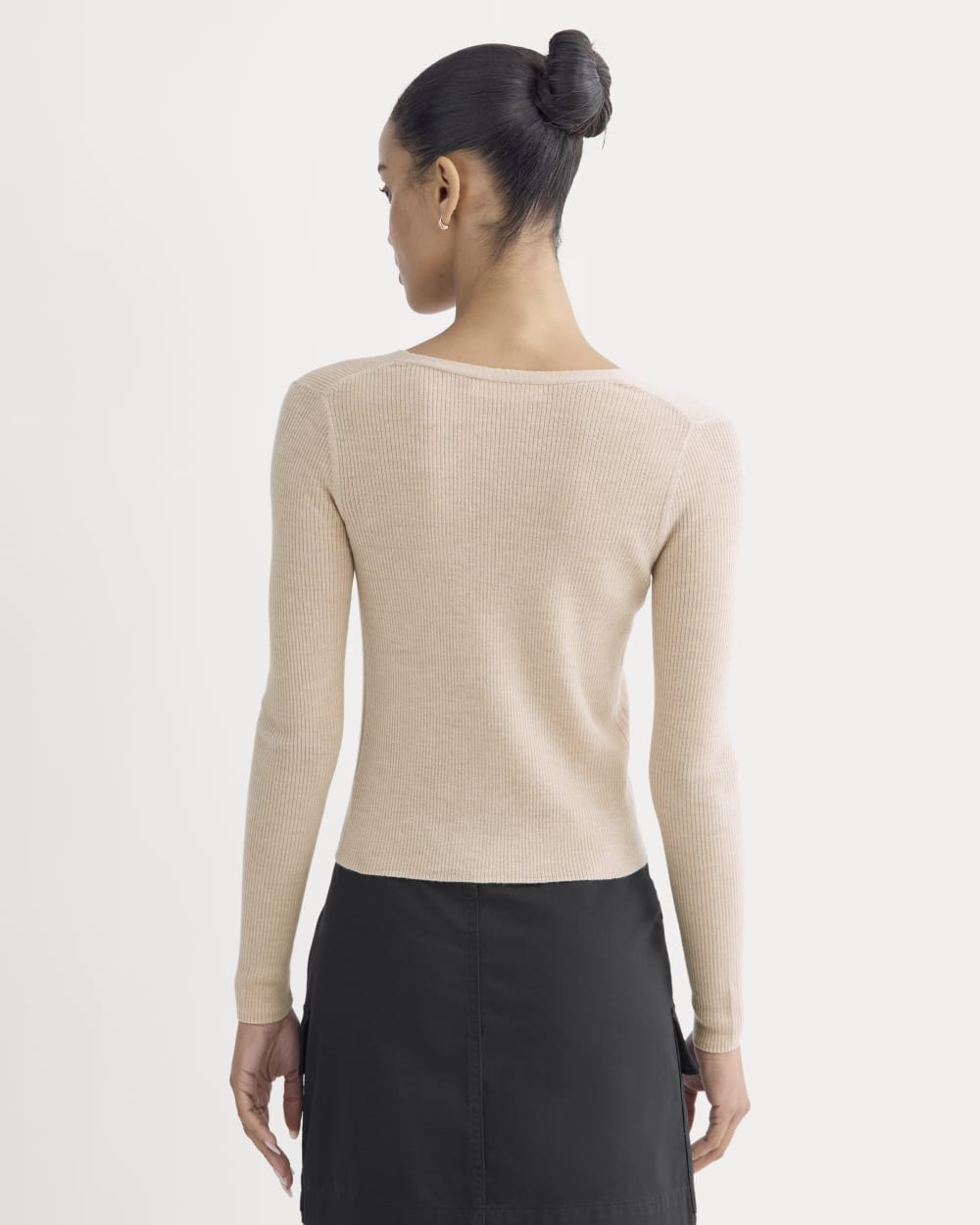 The Cardigan in Ultrasoft Merino | Pale Blush - Image 5