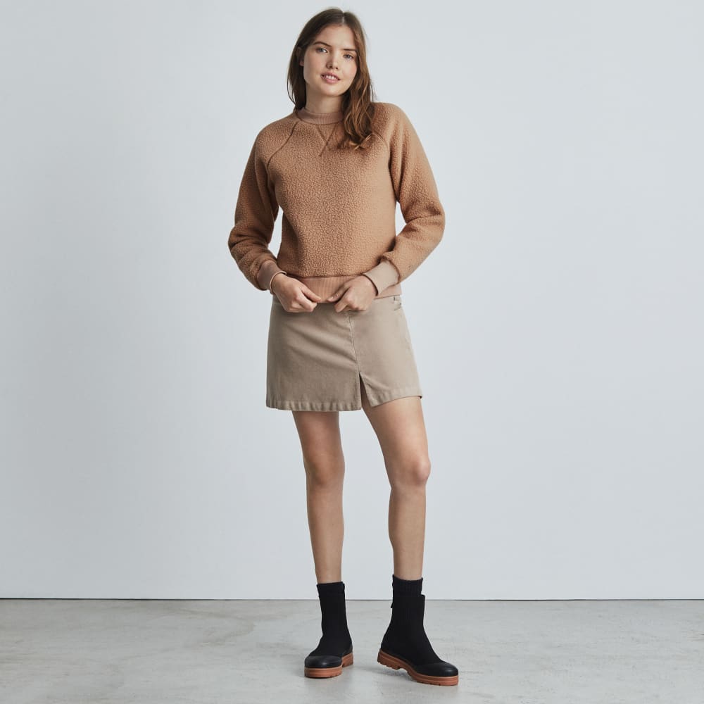 The ReNew Fleece Raglan Sweatshirt | Camel - Image 3
