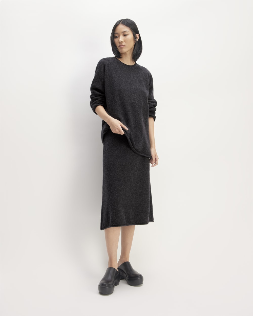 The Cozy-Stretch Crew | Charcoal - Image 3