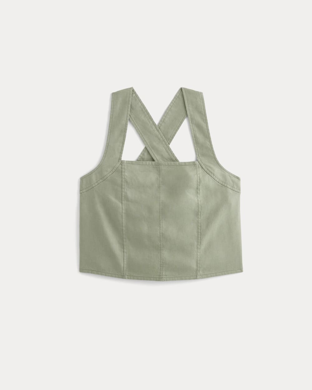 The Crossback Tank in Linen | Seagrass - Image 2