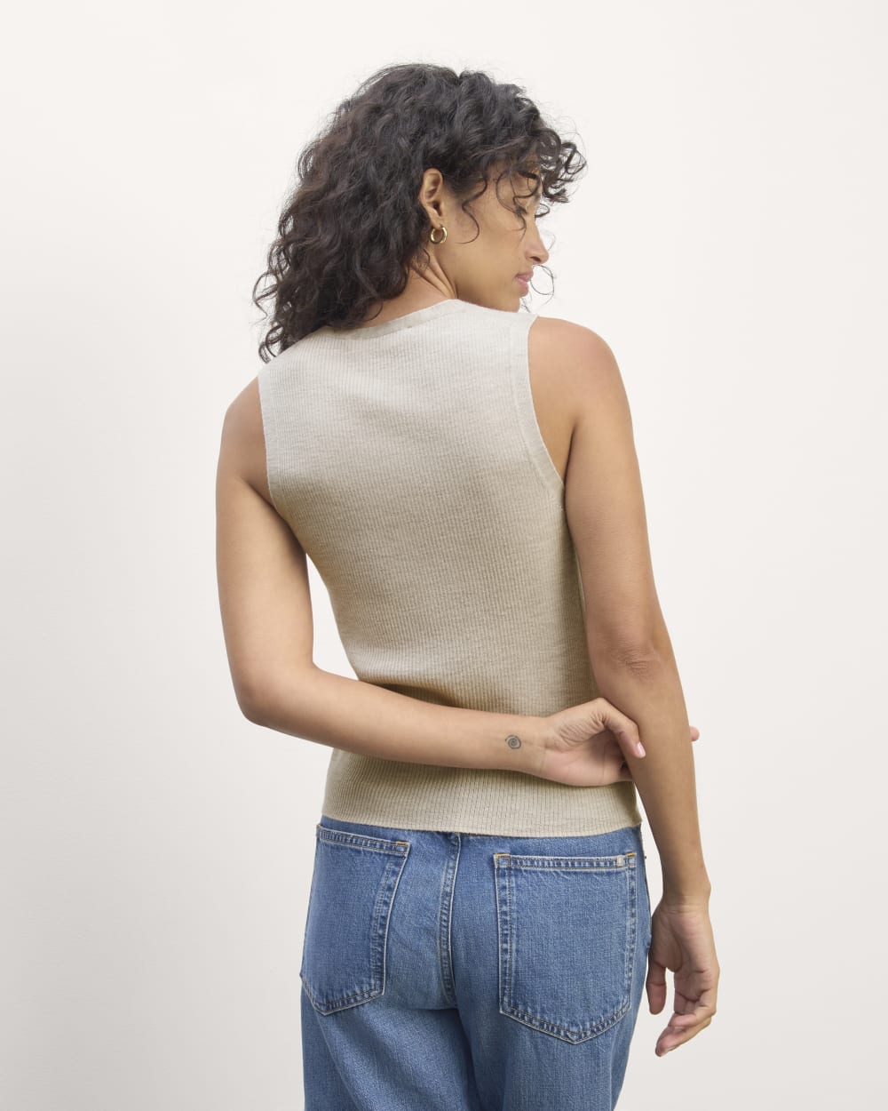 The Tank in Ultrasoft Merino | Heather Oatmeal - Image 5