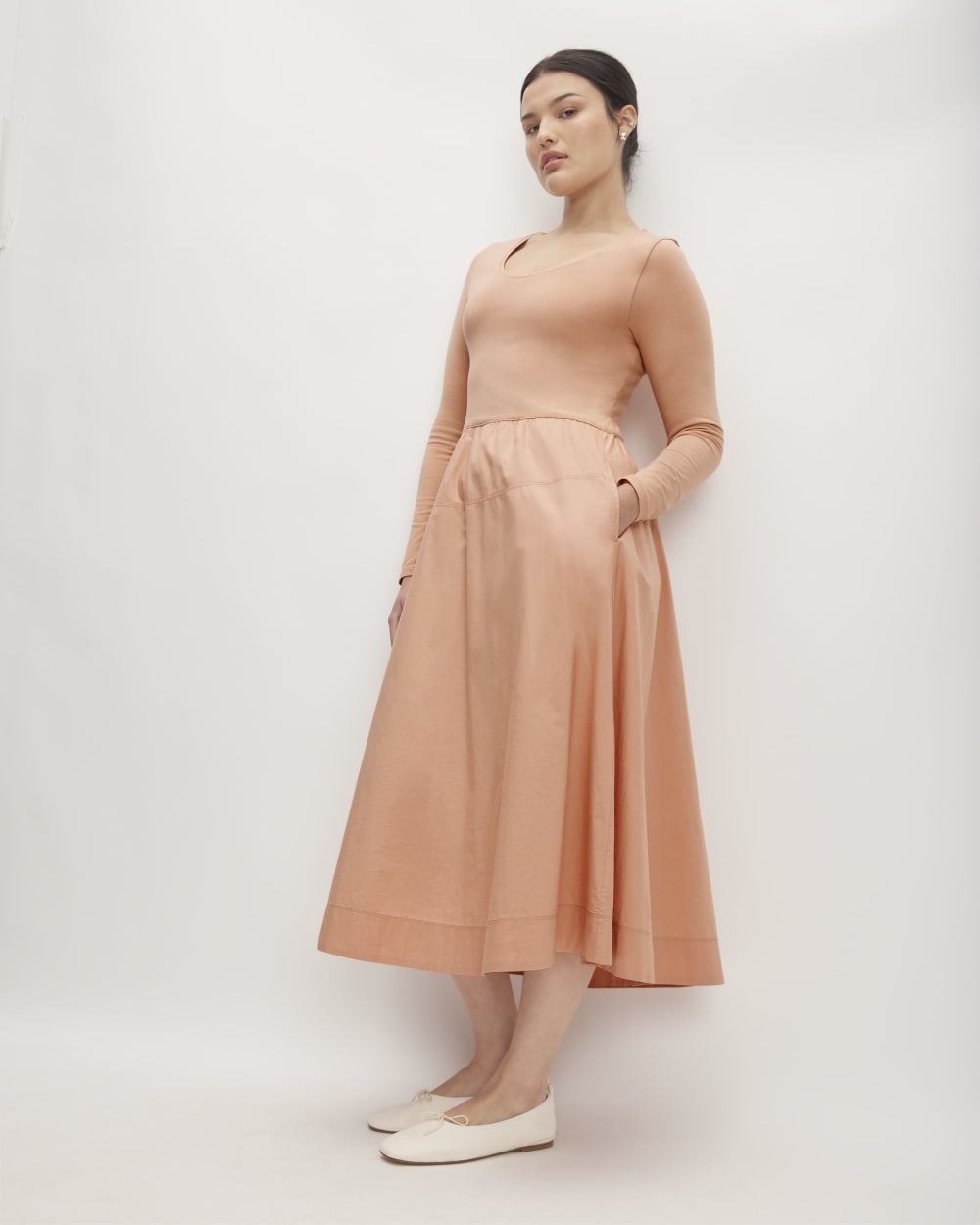 The Long-Sleeve Riviera Dress | Blush Pink - Image 4