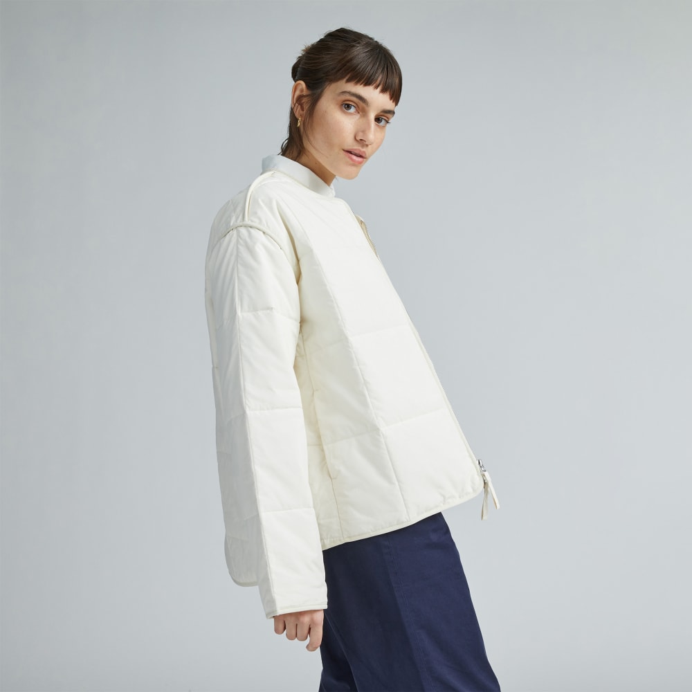 The Quilted Cotton Liner | Bone - Image 5