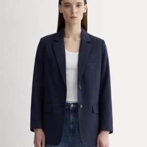 The Oversized Blazer in Buttersmooth | Navy