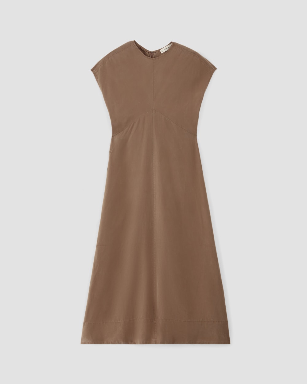 The TENCEL? Short-Sleeve Midi Dress | Carob Brown - Image 2
