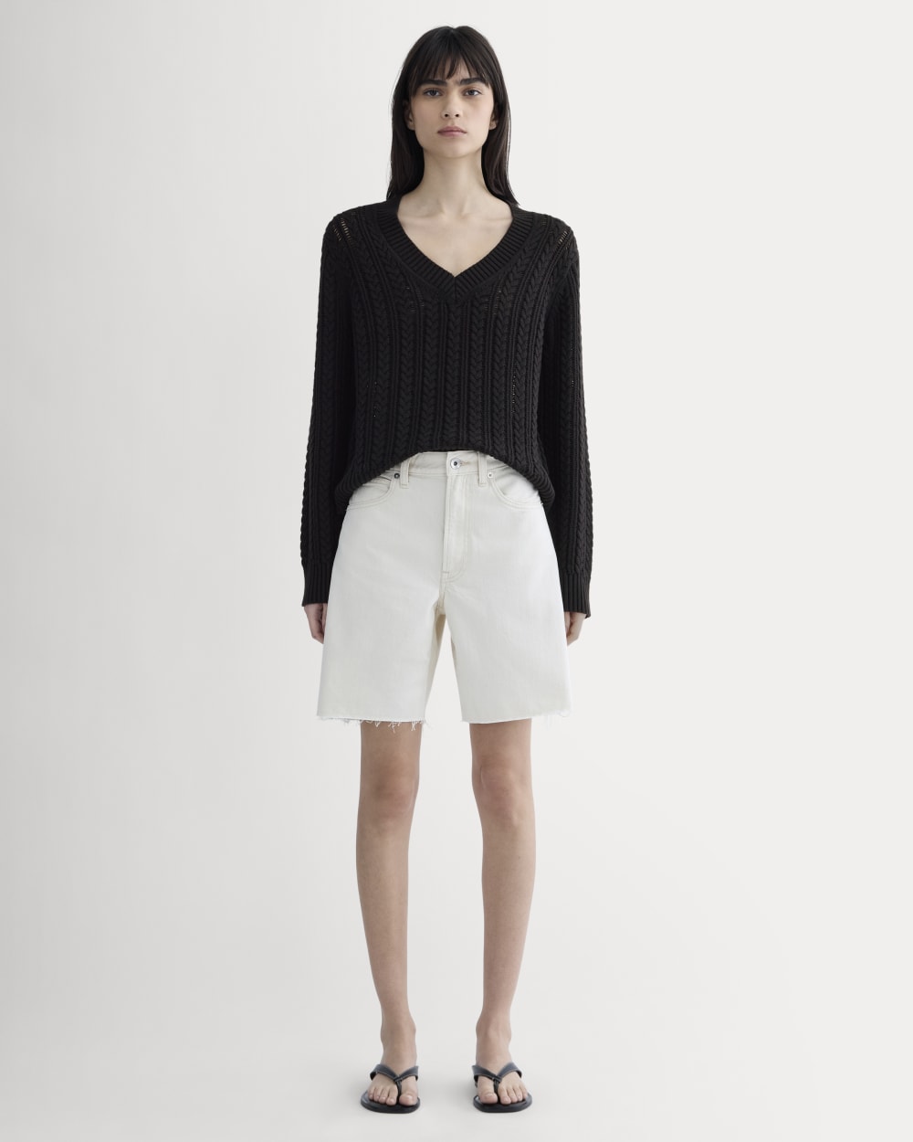 The OG Baggy Jean Short | Ecru