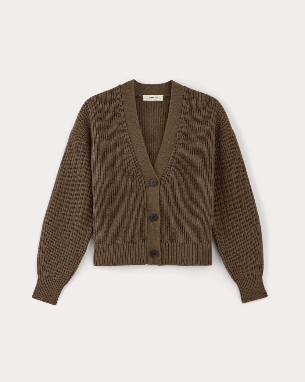 The Boxy Cardigan in Everyday Cotton | Cocoa - Image 2