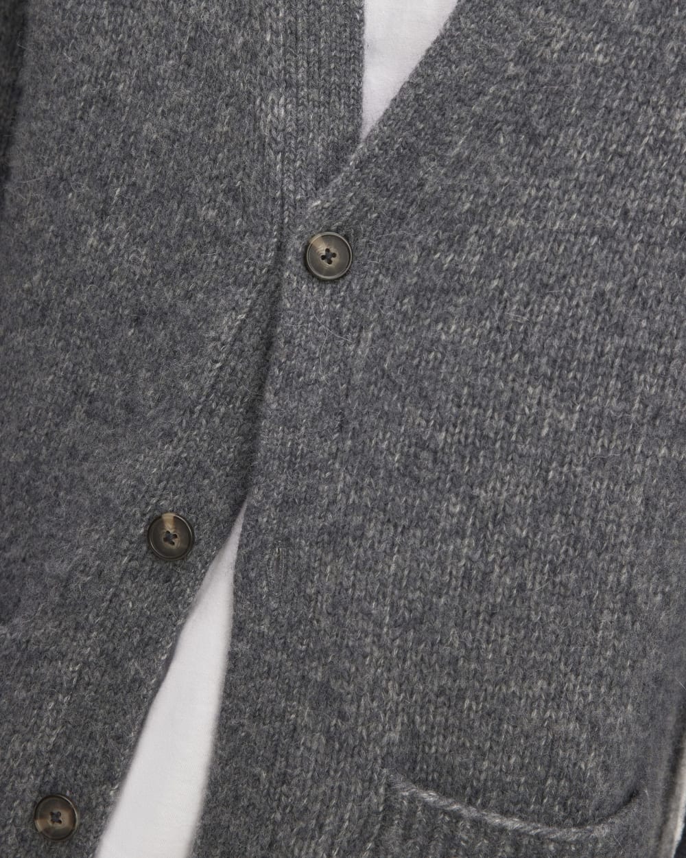 The Cloud Relaxed Cardigan | Heathered Dark Charcoal - Image 5