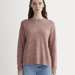 The Slouch Sweater in Cotton Linen | Rose Dusk