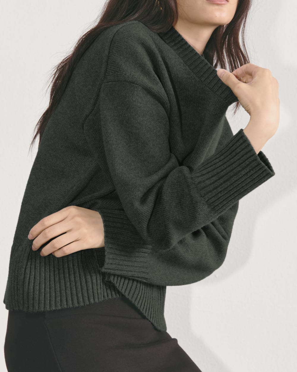 The Boxy Sweater in Everyday Cotton | Scarab - Image 3