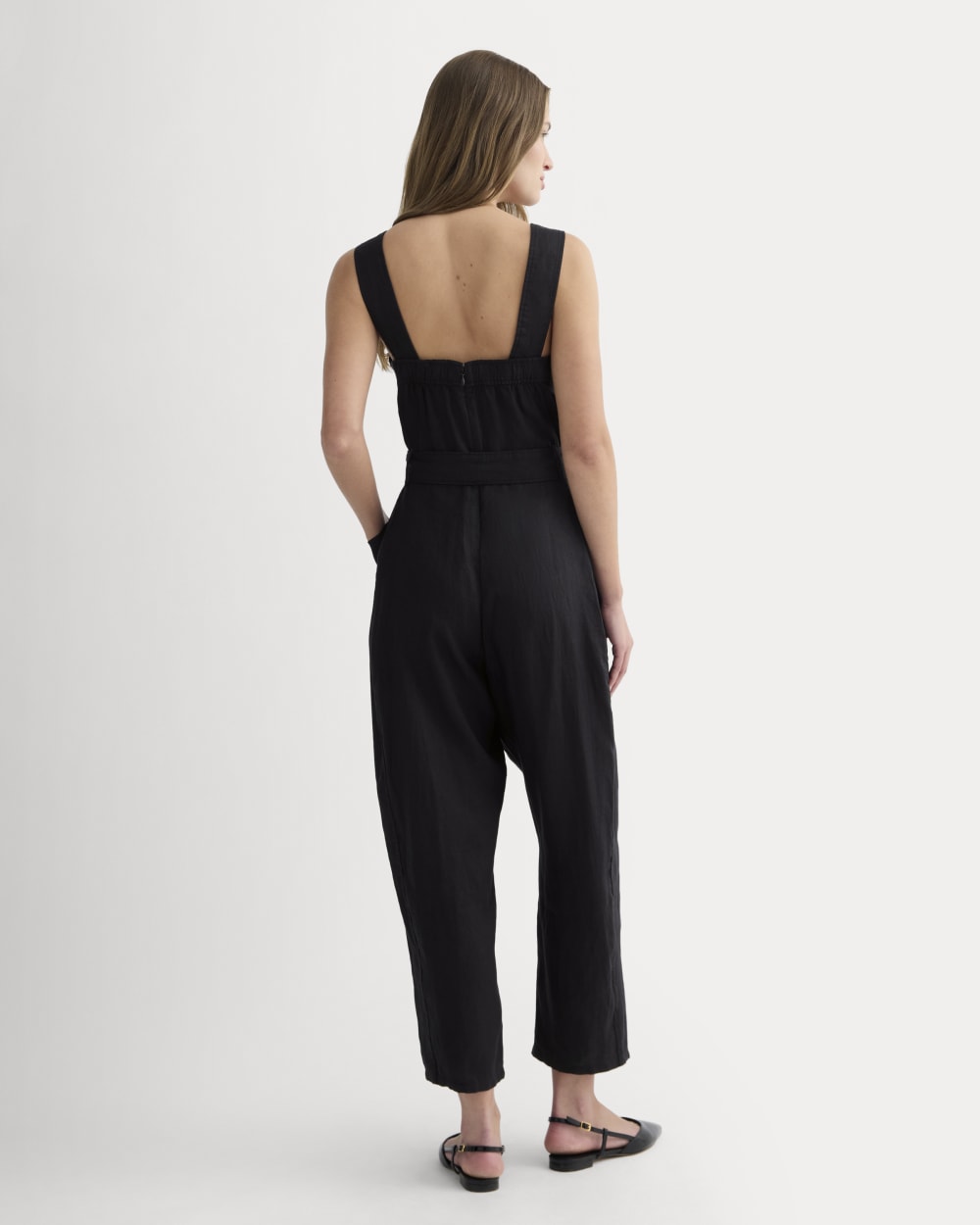 The Utility Coverall in Linen | Black - Image 4