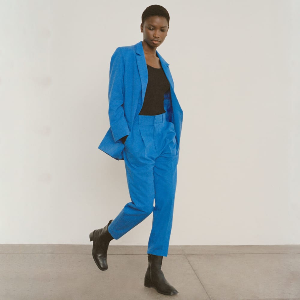 The Oversized Blazer in Buttersmooth | Brilliant Blue - Image 9