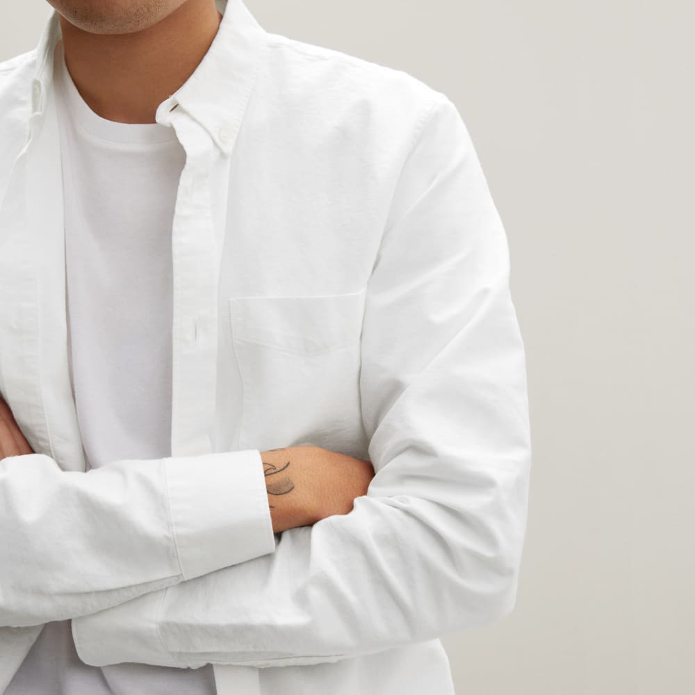 The Standard Fit Japanese Oxford Shirt | Uniform | White | Standard - Image 3