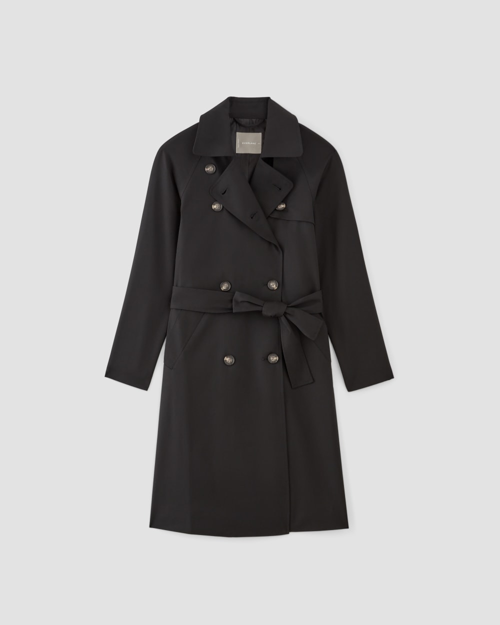 The Italian Wool Modern Trench | Black - Image 2
