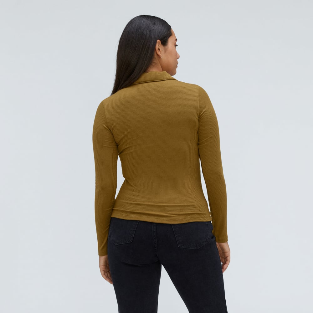 The Super-Soft Zip Polo | Tapenade - Image 3