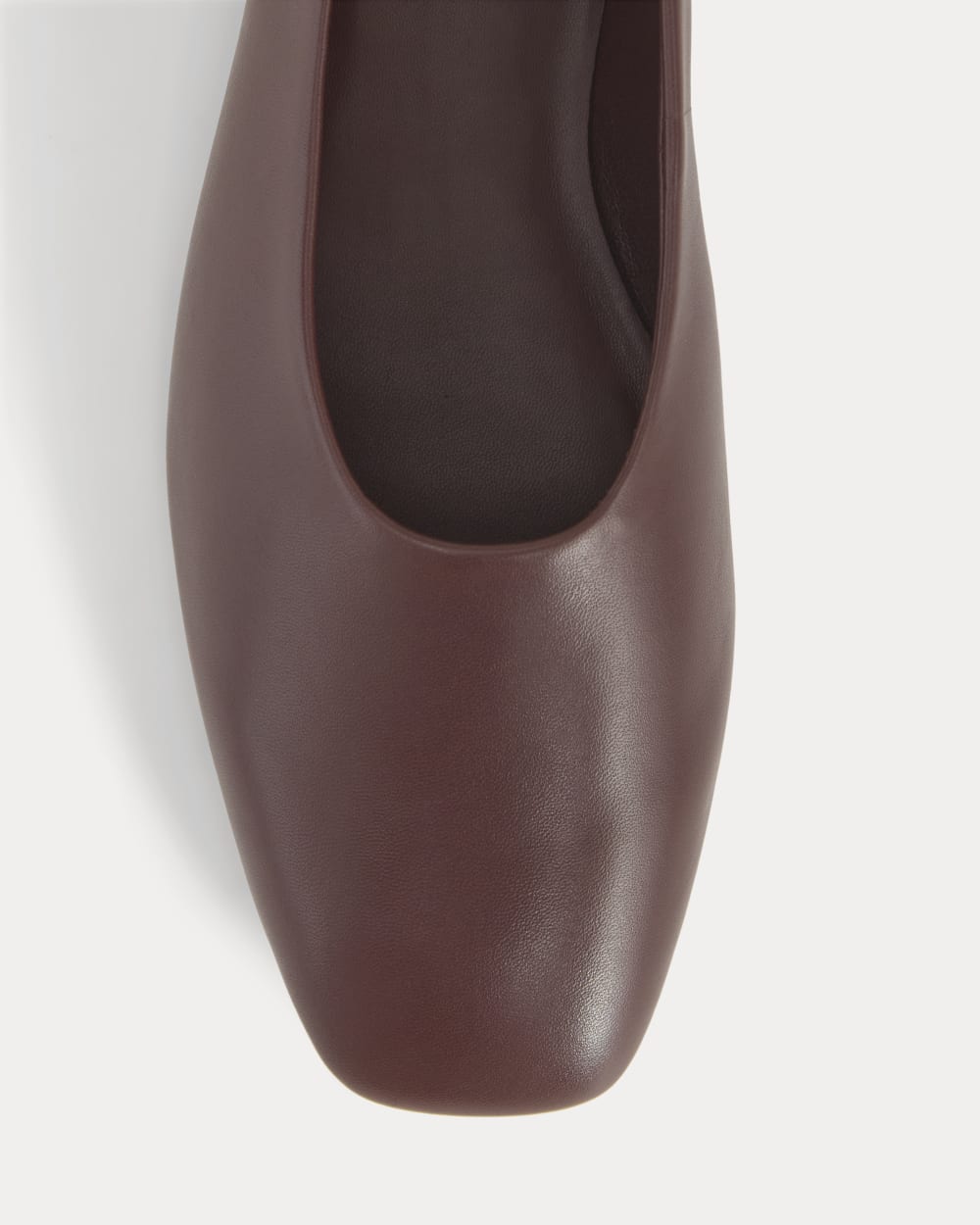 Gallery Square-Toe Flat | Burgundy - Image 6