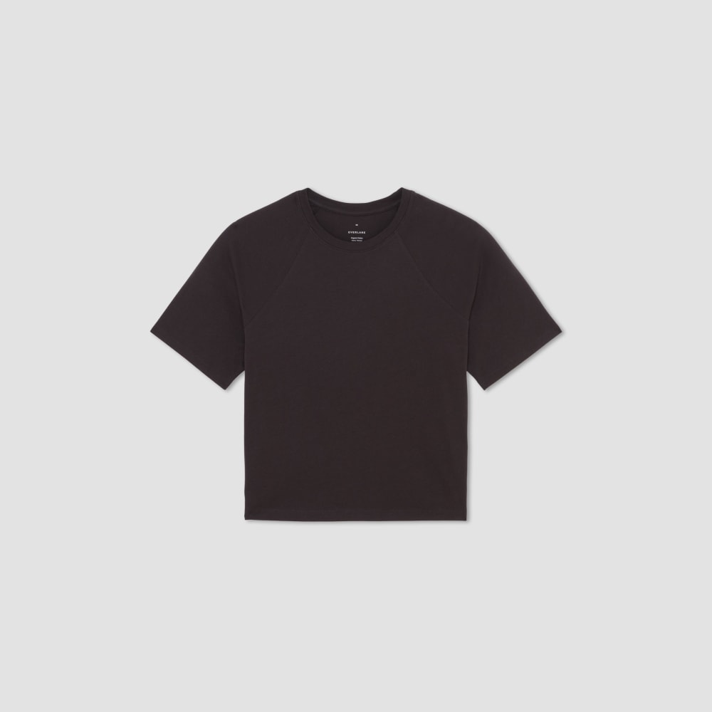 The Organic Cotton Raglan Tee | Vintage Black - Image 2